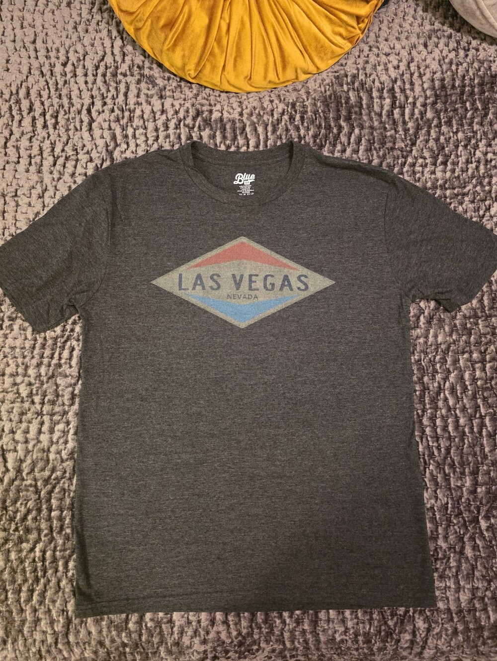 Blue 84 Charcoal Las Vegas Graphic Short Sleeve Tee, Size Large